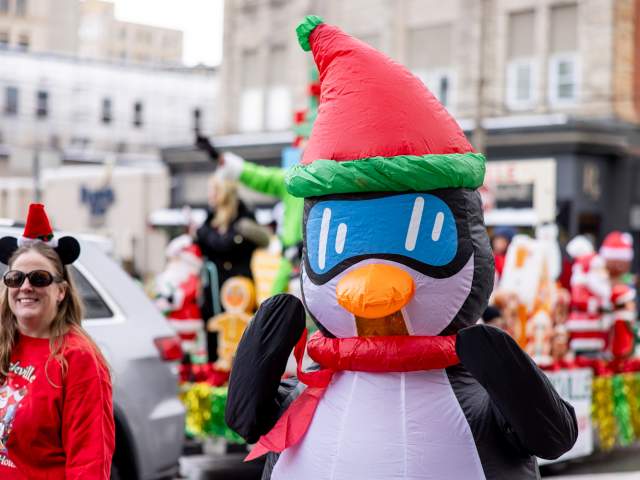 The Santa Parade in Downtown Scranton, PA