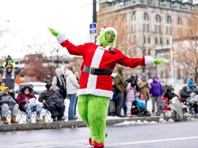 The Santa Parade in Downtown Scranton, PA