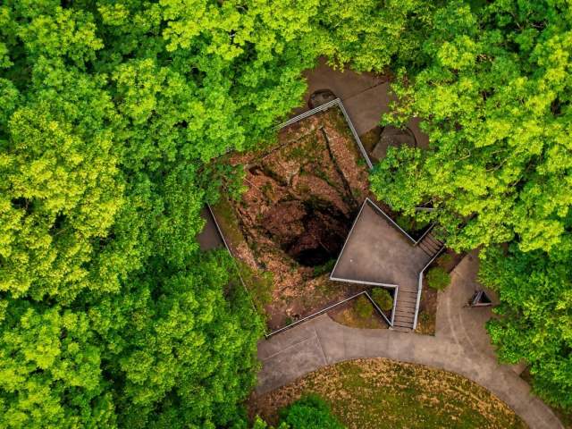 The Archbald Pothole State Park in Archbald