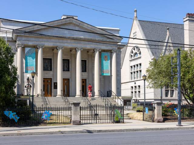 The exterior of the Lackawanna County Children's Library in Downtown Scranton, PA