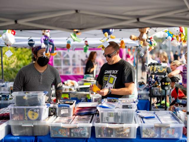 Vendors at the Moscow Country Street Fair in Moscow, PA