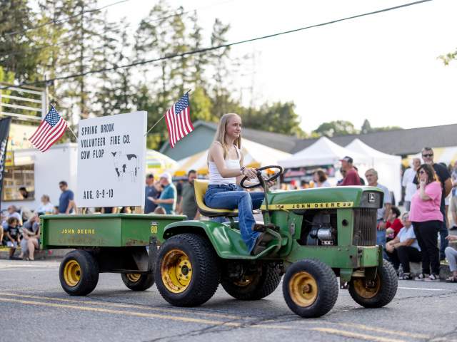 The Tractor Parade at the Moscow Country Street Fair in Moscow, PA