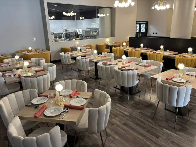 Seating at Picciocchi’s in Downtown Scranton, PA