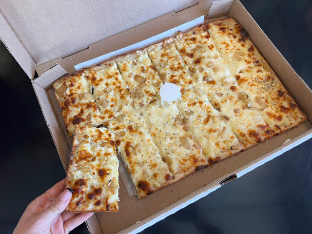 A tray of Pagash from Nina’s Wing Bites & Pizza in Dunmore, PA