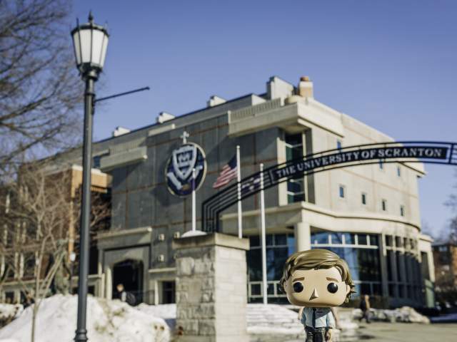 Jim Halpert Funko Pop at The University of Scranton