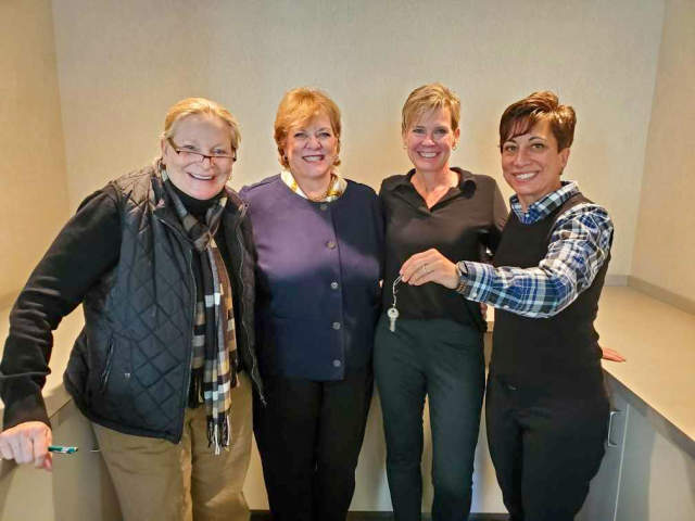Colleen Carter, Barbara Jamison, Kathleen Rogers, and Melanie Call of Eves on Adams