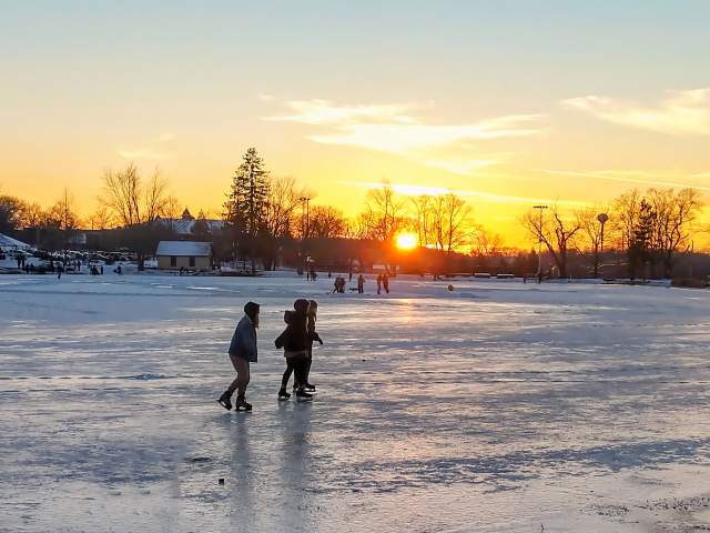 Ice Skating at Hillside Park