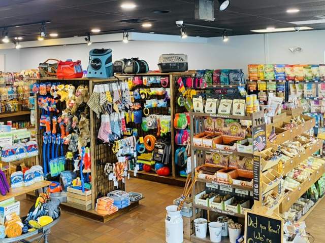 The interior of Stately Pet Supply