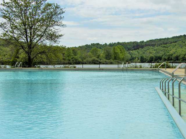 The Swimming Pool at Lackawanna State Park in North Abington Township