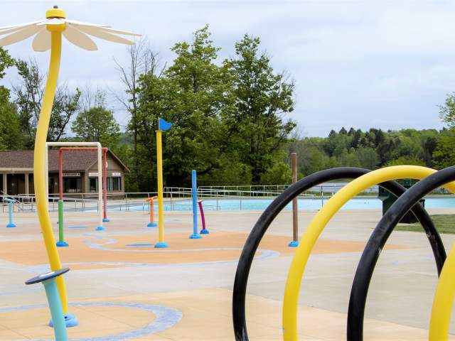The Splash Pad at Lackawanna State Park in North Abington Township