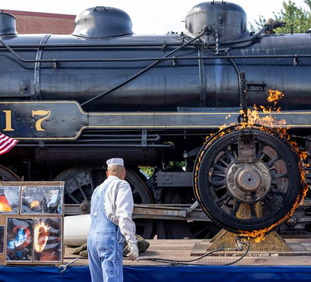 Railfest celebrations at the Steamtown National Historic Site in Downtown Scranton, PA