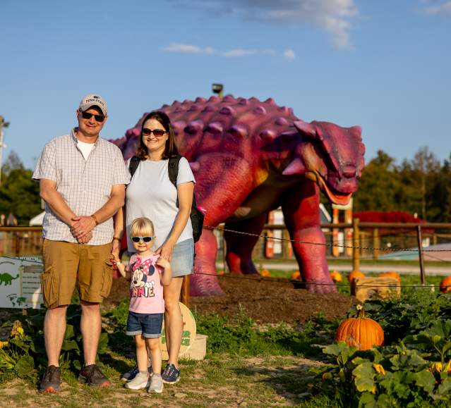 The Jurassic Dino Fest at Roba Family Farms in North Abington Township, PA