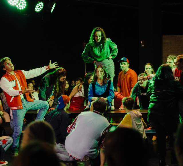 A performance of Heathers by the Scranton Shakespeare Festival in Downtown Scranton, PA
