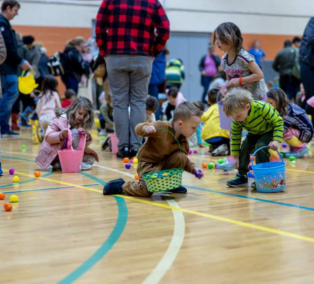 An Easter Egg Hunt at the Greater Scranton YMCA in Dunmore, PA