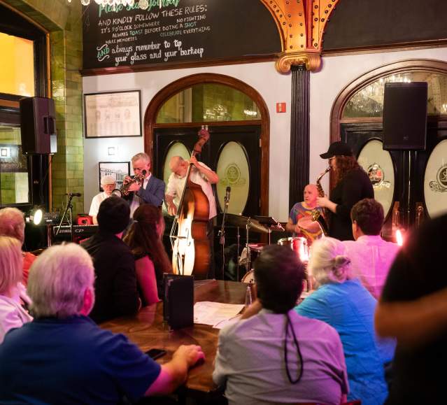 A performance at Trax Bar in Downtown Scranton for the 2024 Scranton Jazz Festival