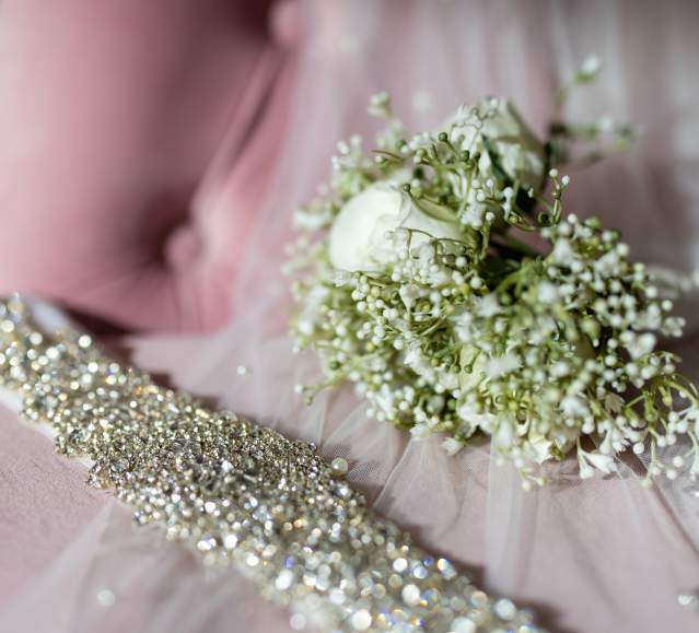 Wedding accessories from the Blushing Bridal Boutique in Downtown Scranton, PA
