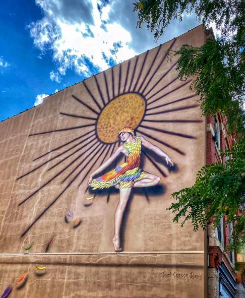 The Danseur de Corde Rope Dancer Mural in Downtown Scranton