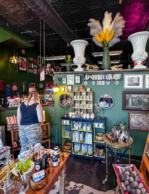 Women shopping inside Tusk in downtown Scranton, PA