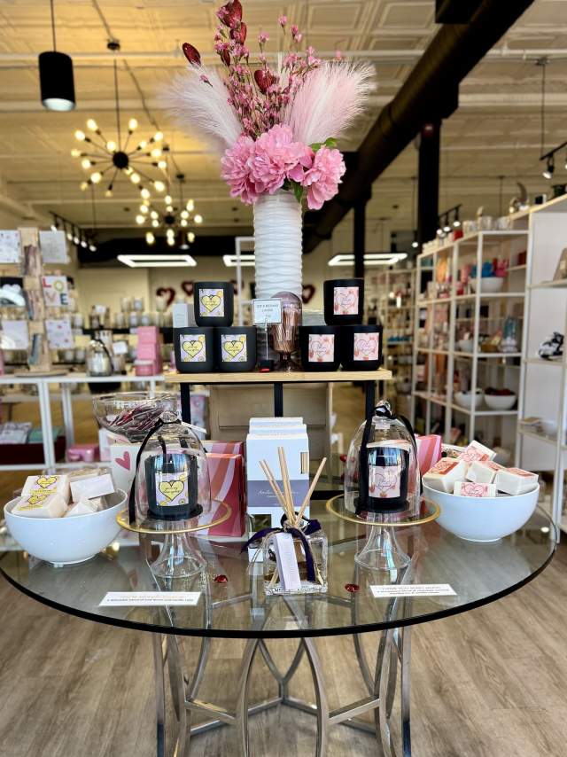 Merchandise on display at Noteology in Scranton, PA