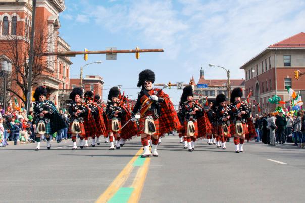 St. Patricks Parade Downtown Scranton