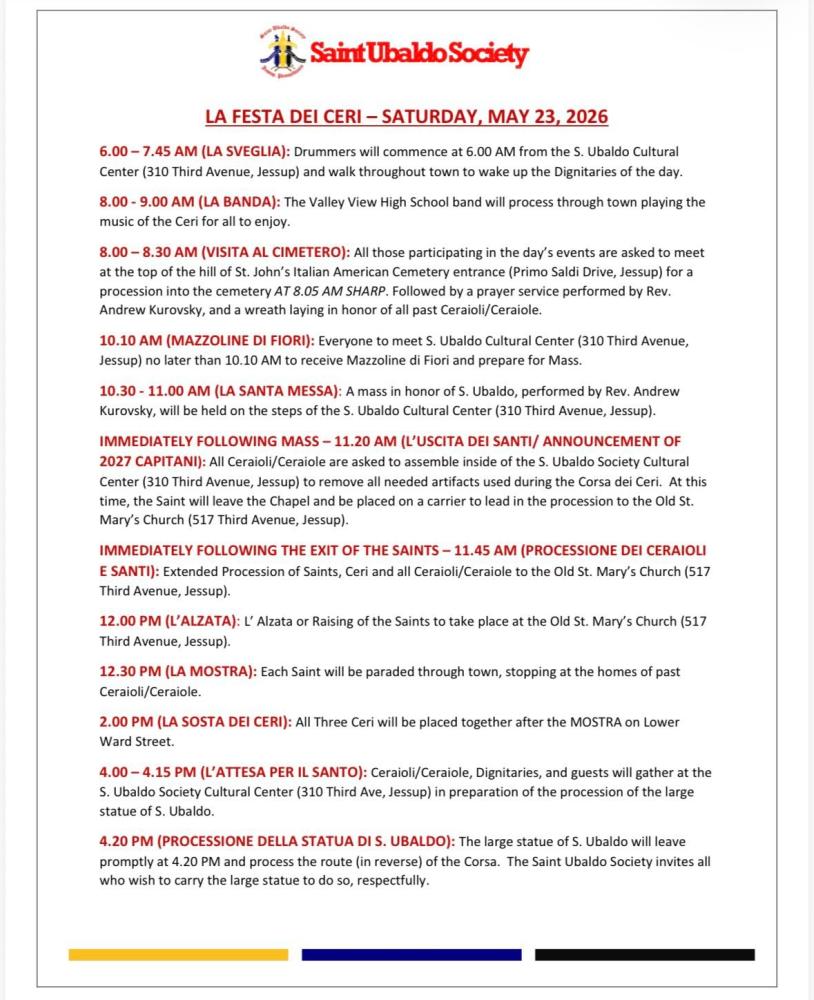 Ubaldo 2026 Schedule of Events (1)