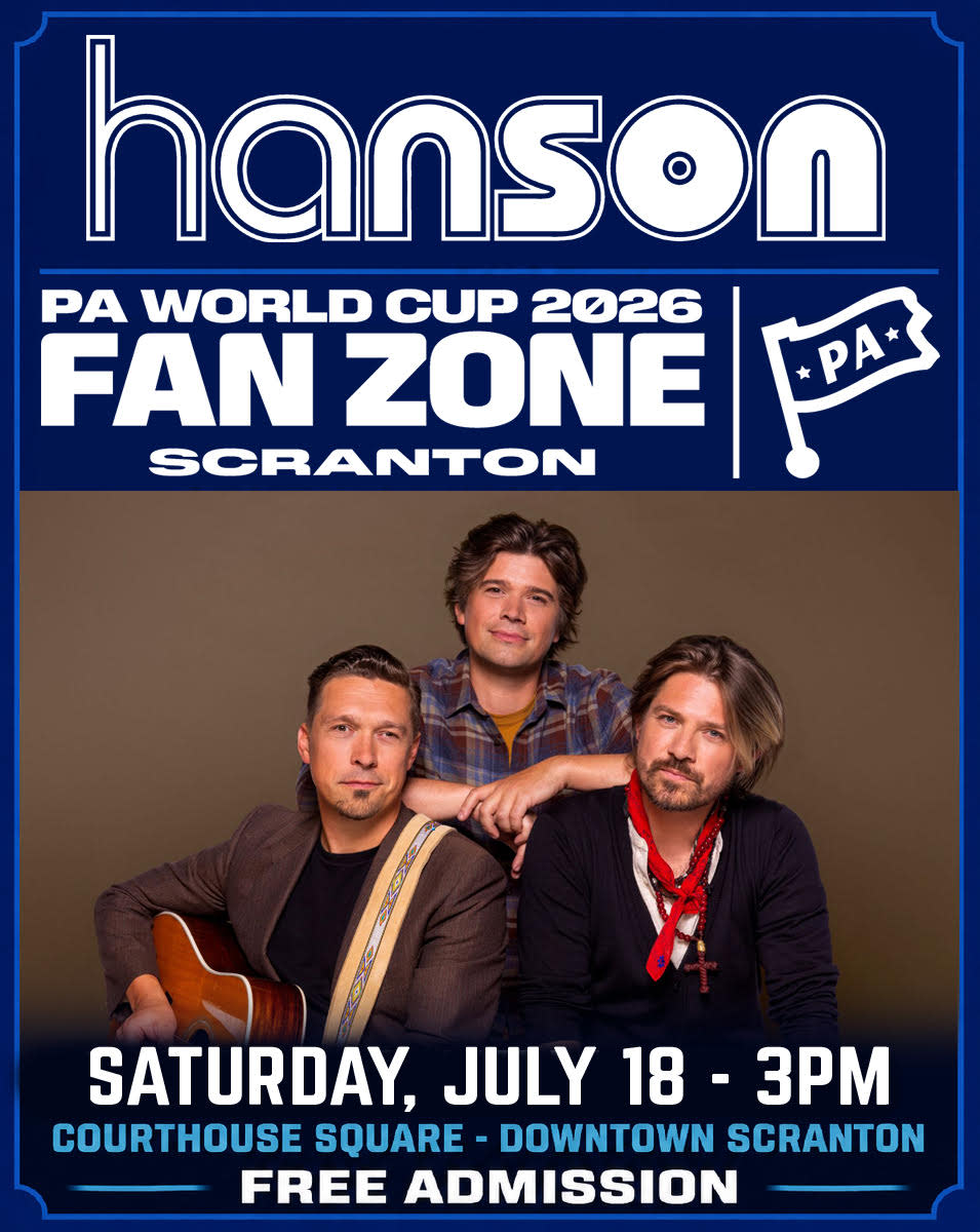 A promotional flyer for Hanson for the Scranton World Cup Watch Party