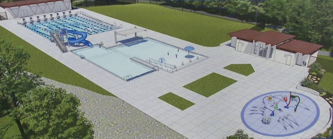 Design Concept of Nay Aug Park's Pool Complex in Scranton, PA