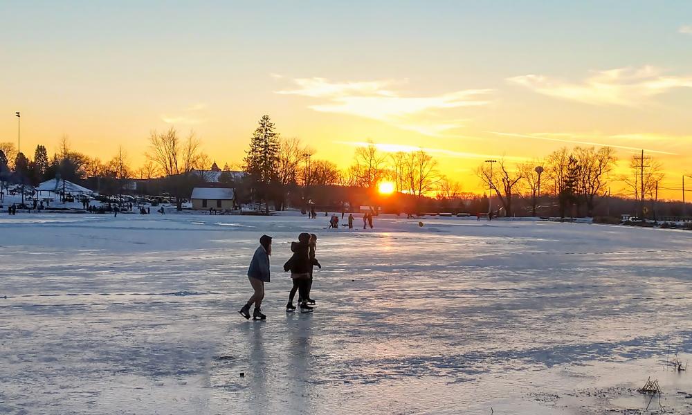 Ice Skating at Hillside Park