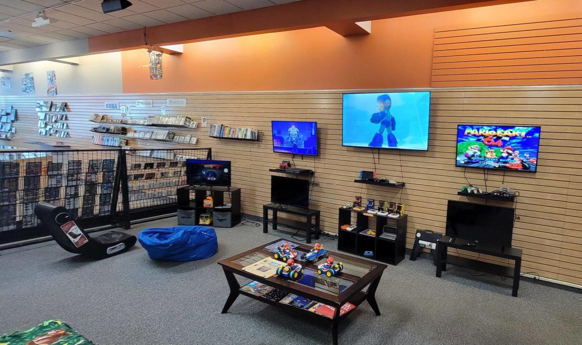 The interior of Nick D's Video Game Vault in Downtown Scranton, PA