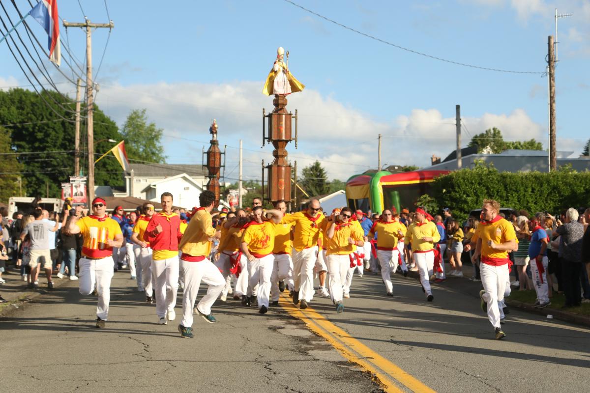 The Race of the Saints during the Saint Ubaldo Festival in Jessup, PA.