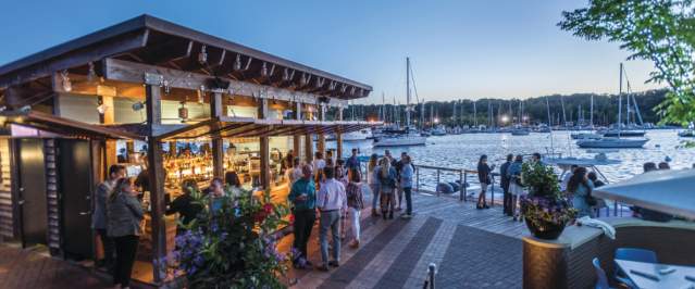 waterfront wine-and-dine