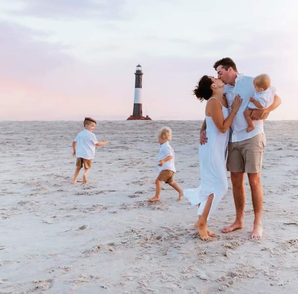 Family on Beach