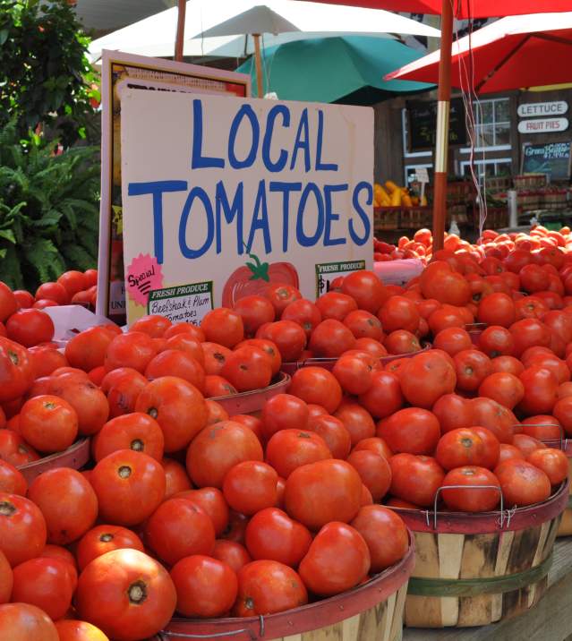 locally grown tomatoes