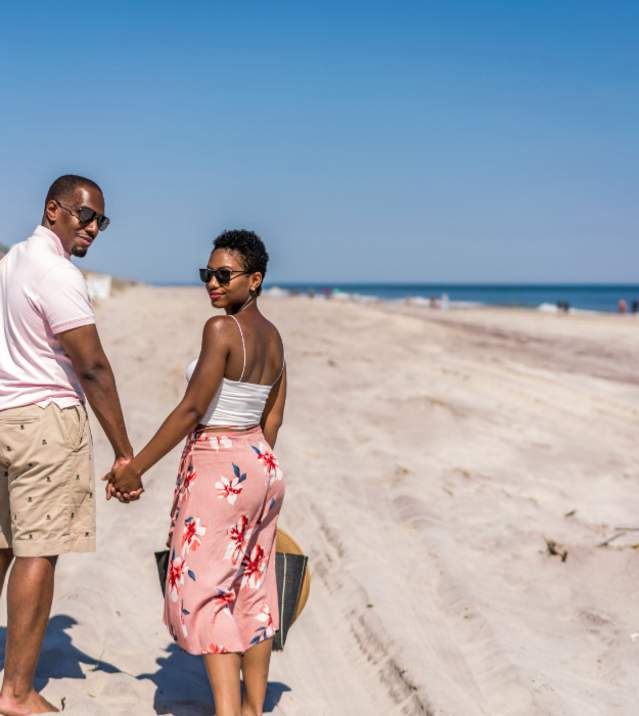 fire island beach couple