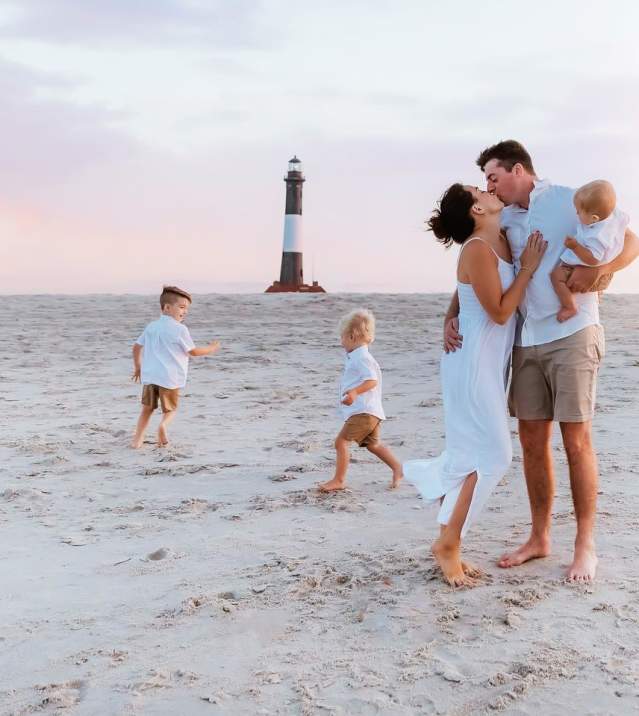 Family on Beach