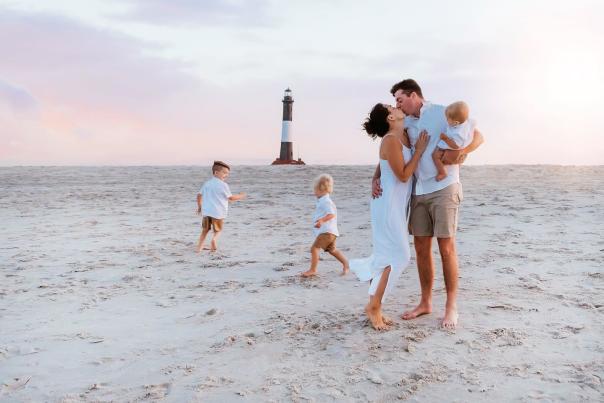 Family on Beach