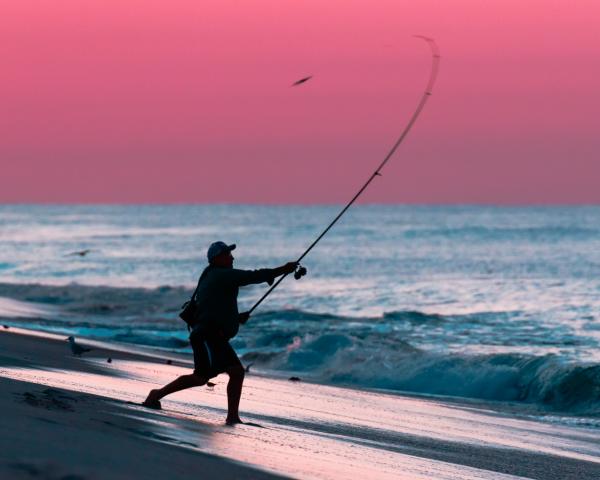 sunset fishing