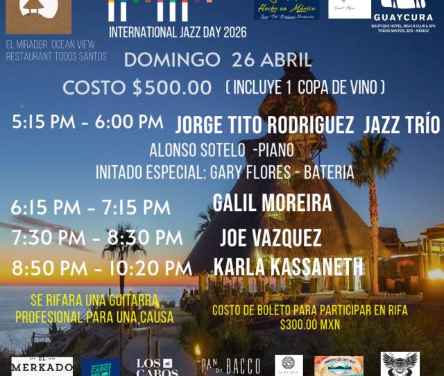 Día Interacional del Jazz 2026 / Jorge Tito Rodríguez Producciones