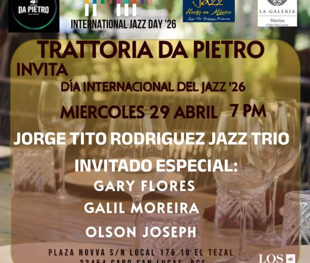 Celebramos El Día Internacional del Jazz 2026  en Trattoria Da Pietro