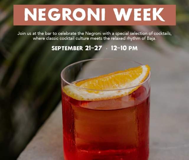 Acre Negroni Week 2026