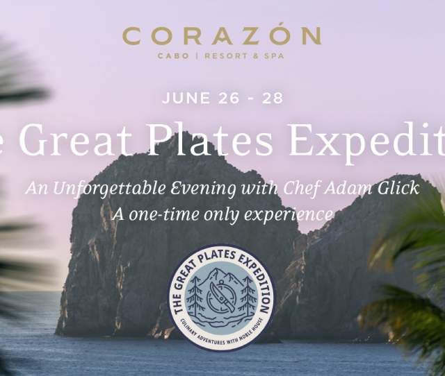 The Great Plates Experience By Chef Adam Glick
