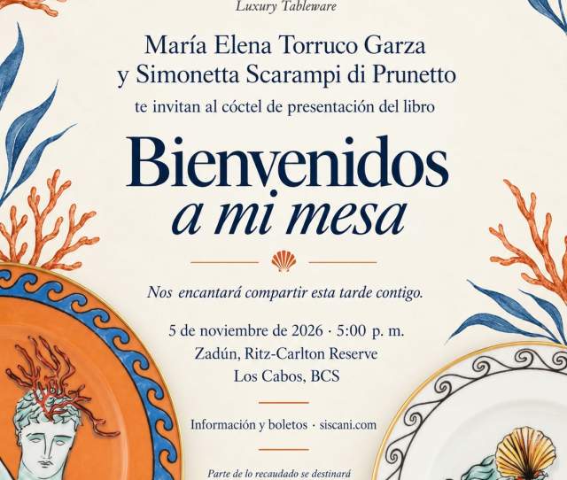 Bienvenidos a mi mesa de Maria Elena Torruco de Slim