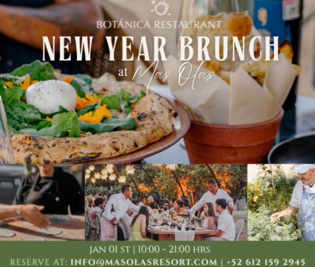 Año Nuevo de Brunch en Botanica por Kimpton Mas Olas