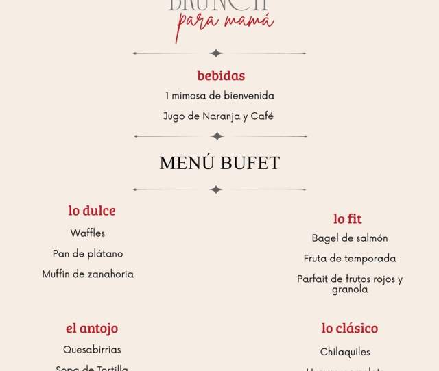 Brunch para mamás
