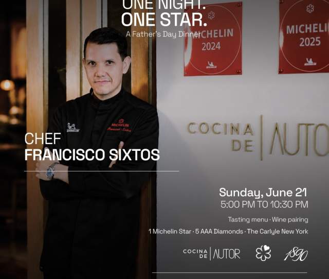 A Michelin-starred Father's Day at 1890