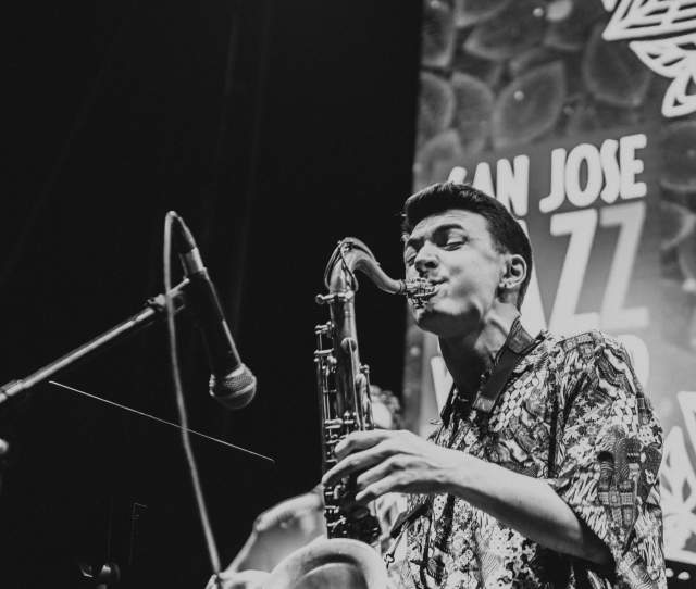 Jazz festival musician
