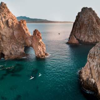 Vista desde el aire del Arco en Cabo San Lucas