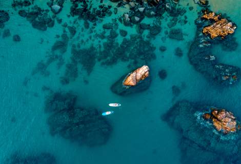 Paddleboarding Aerial Photo