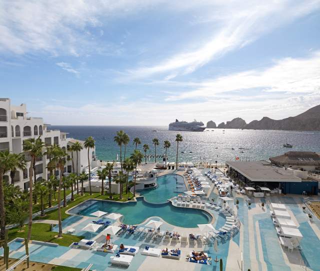 Resort Pool From Above