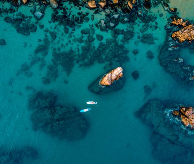 Paddleboarding Aerial Photo